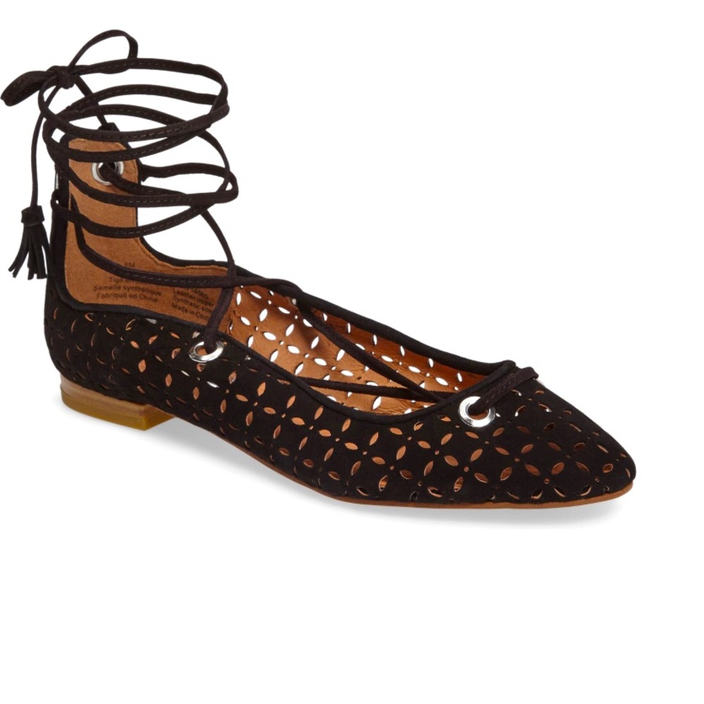 Halogen Nella Ghillie Flats size 6